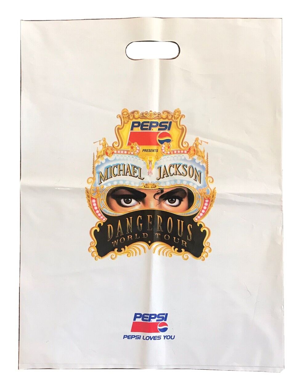 Michael Jackson Dangerous World Tour 1992-1993 VINTAGE RARE Concert Shopping Bag
